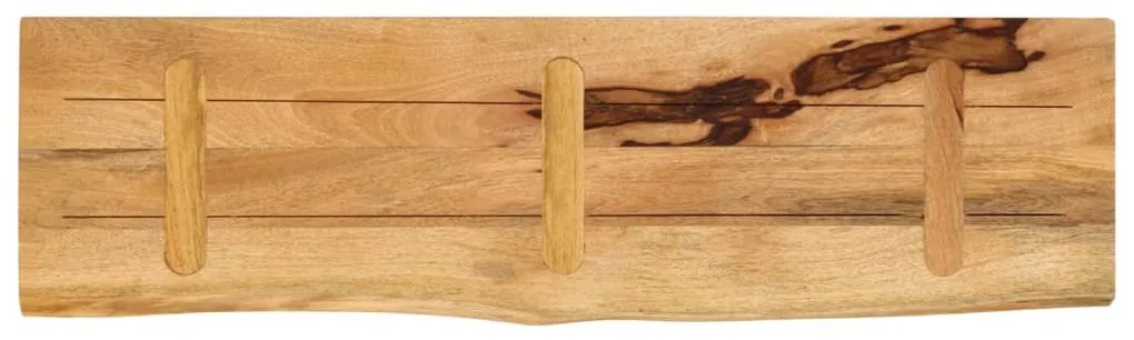 tömör nyers mangófa természetes élű asztallap 100 x 20 x 3,8 cm