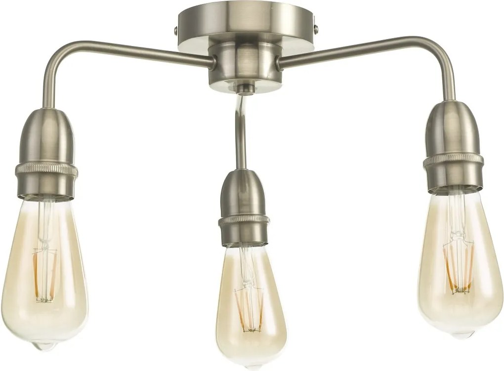Dar Lighting loft mennyezeti lámpa kiefer szatén króm darkie5346