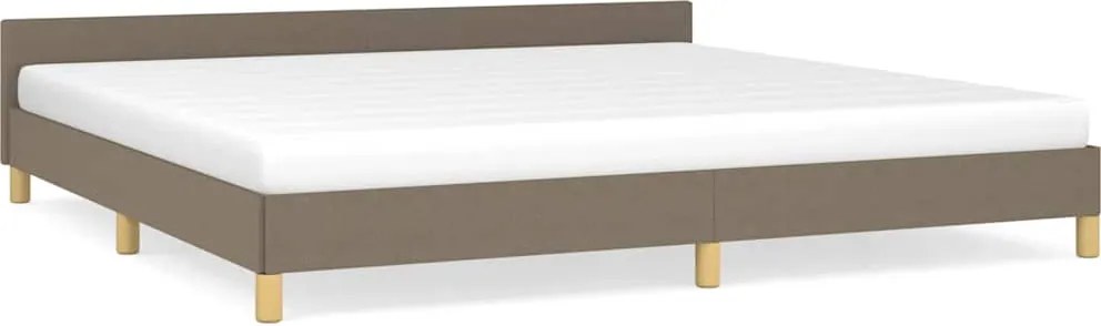 vidaXL tópszínű szövet ágykeret matrac nélkül 200 x 200 cm