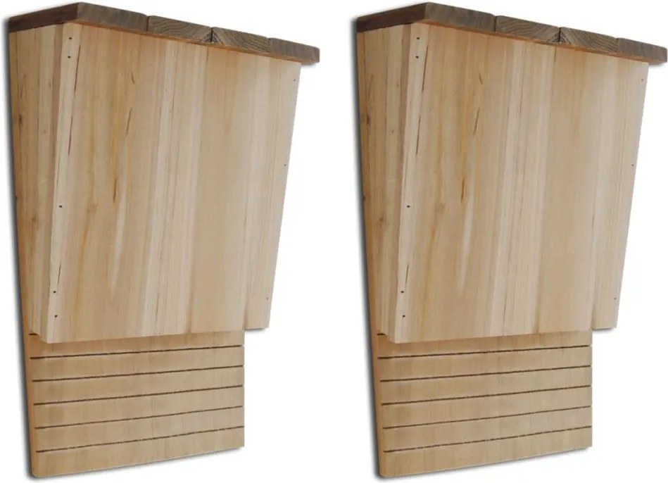 vidaXL Denevér ház készlet 2 db 22 x 12 x 34 cm