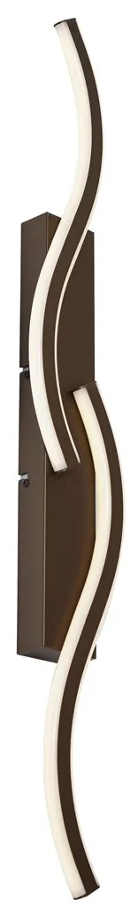 Design fali lámpa sötét bronz 3-fokozatú fényerőszabályozással 2-lámpás - Bummy