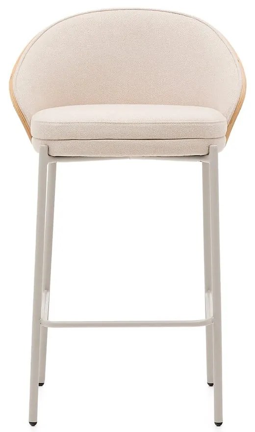Bézs-világos natúr színű bárszék (ülésmagasság 65 cm) Eamy – Kave Home