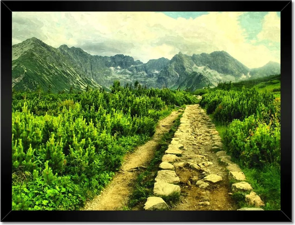 Poszterek keretben 40x30 Napsütéses nap a Tátrában