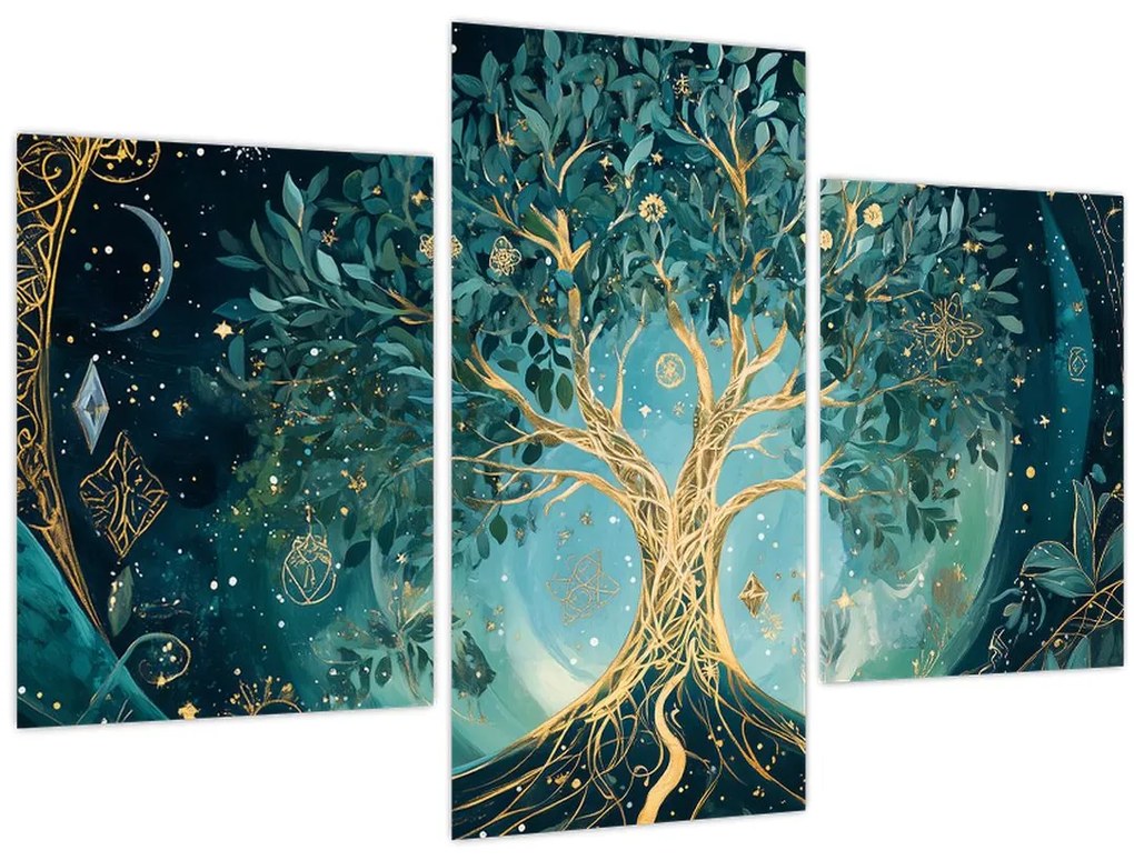 Kép – Életfa az univerzumban (90x60 cm)