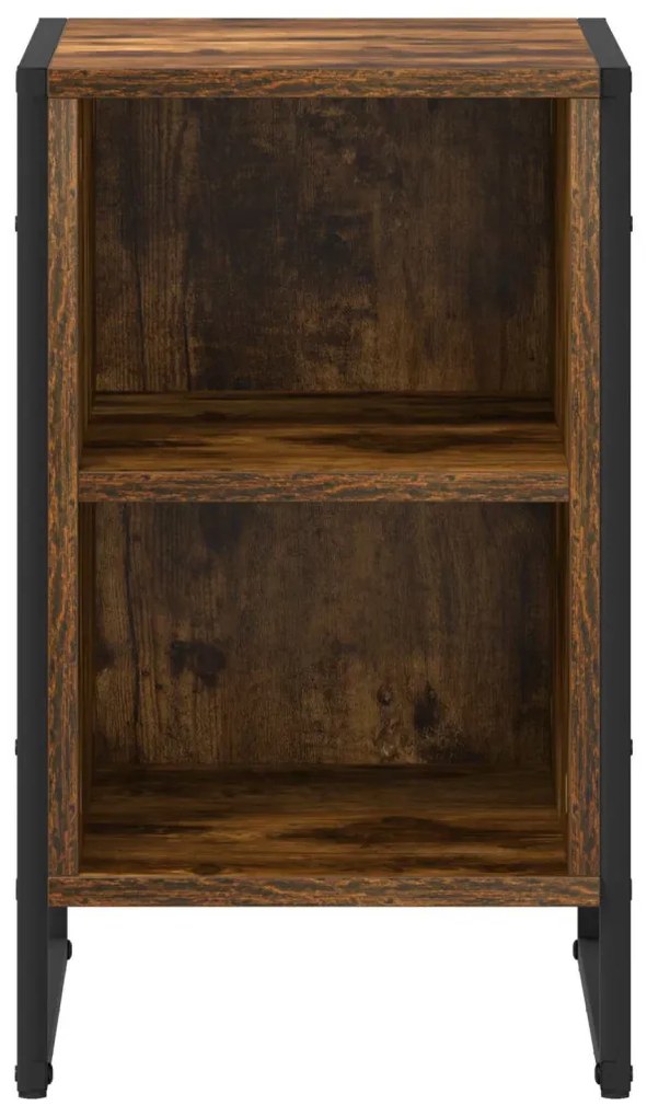 vidaXL Éjjeli asztal 2 pcs Füstös Tölgy 39.5 x 30 x 50 cm Faanyag