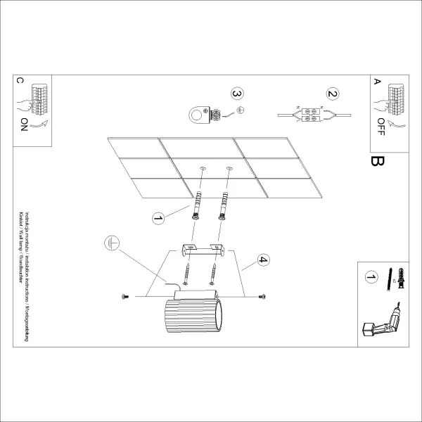 Brilagi - CRESTO LED fali lámpatest 1x GU10/10W/230V, 10 cm, barna