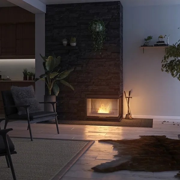 InFire - BIO kandalló 8x40 cm 3kW fekete