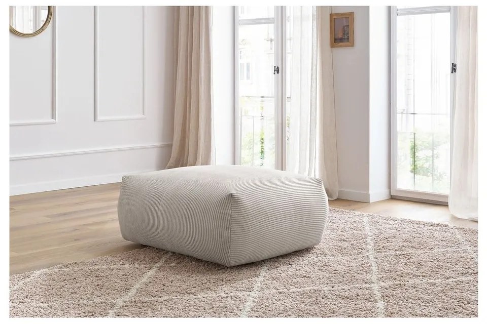 Krémszínű kordbársony lábtartó Voltaire – Bobochic Paris