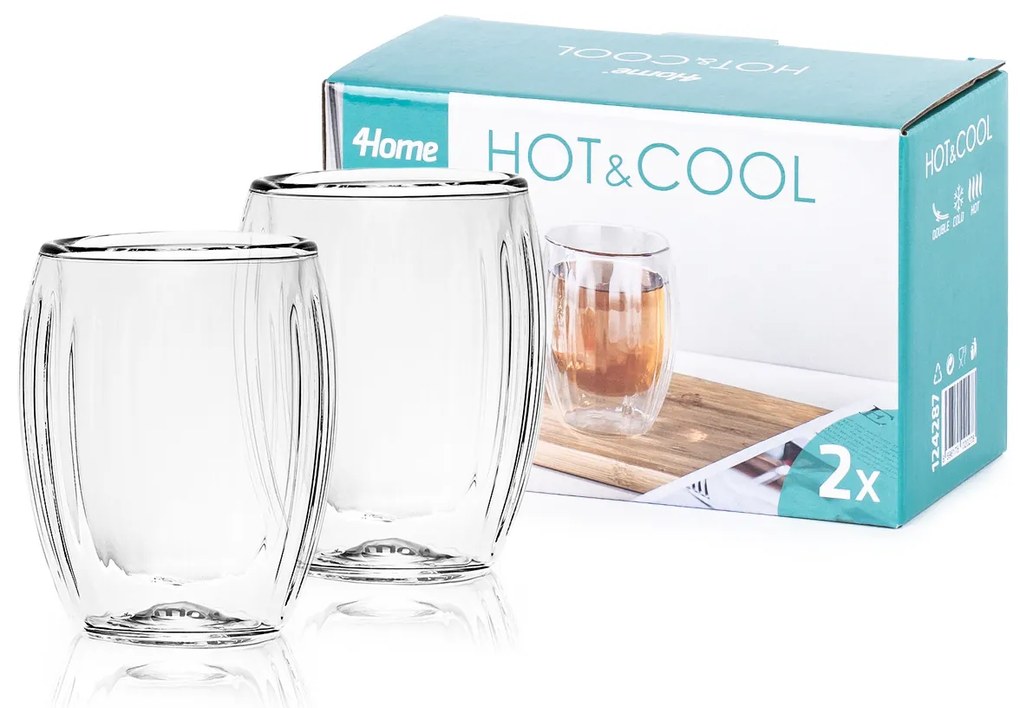 4Home Thermo Hot&Cool Juicy pohár 120 ml, 2 db