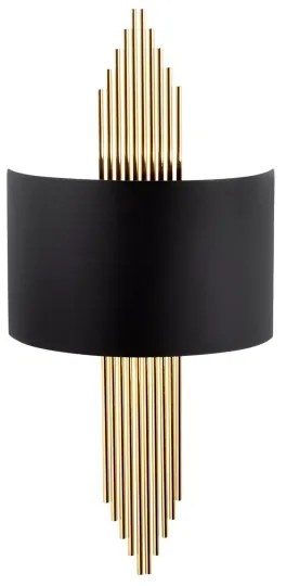 Fali lámpa 1xE27/40W/230V arany/fekete