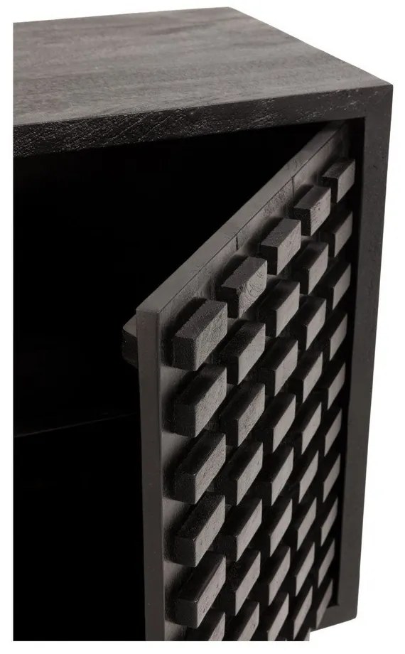 Fekete mangófa komód 200x80x40 cm Inaya – MOME