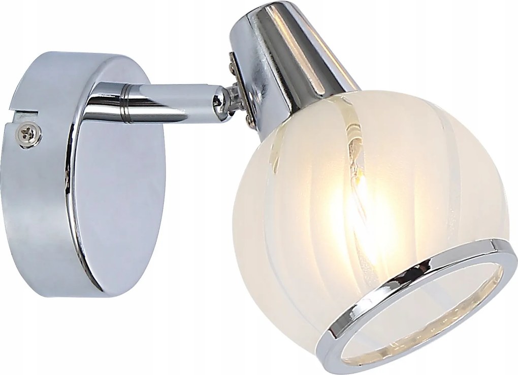 Fali lámpa Reality fehér, króm E14 40W Megan 831001-06