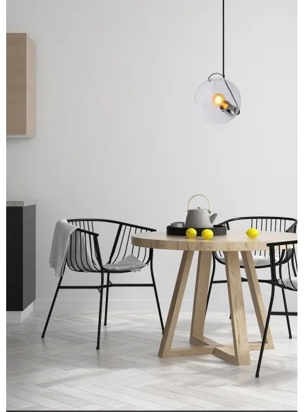 Lucide 25405/20/60 - Csillár zsinóron JAZZLYNN 1xE27/60W/230V á. 20 cm