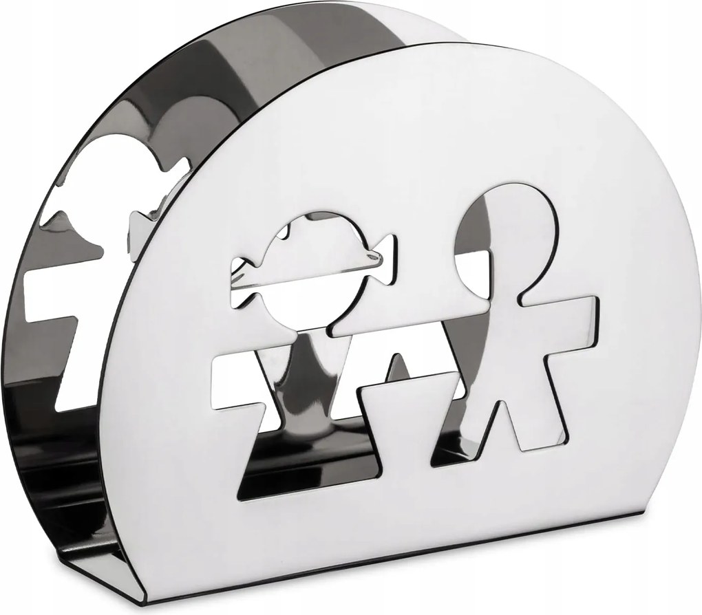 Alessi Girotondo Szalvétatartó Acél Ezüst