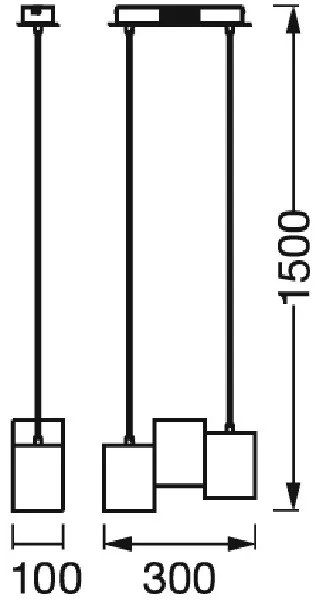 Ledvance - LED Dimmelhető csillár zsinóron DECOR WOOD 3xLED/7W/230V Wi-Fi