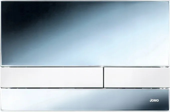 WC-öblítő gomb Jomo Exclusive 2.0 Króm fényes/Fehér