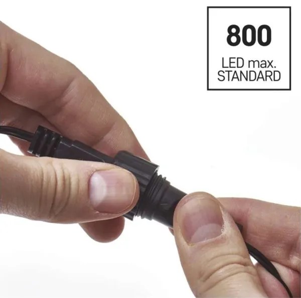 LED Karácsonyi kültéri lánc 100xLED/15m IP44 hideg fehér