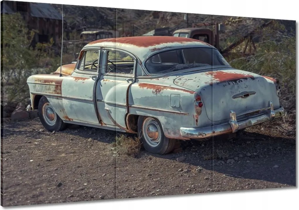 Festmények 120x80 Rost Style Old Car