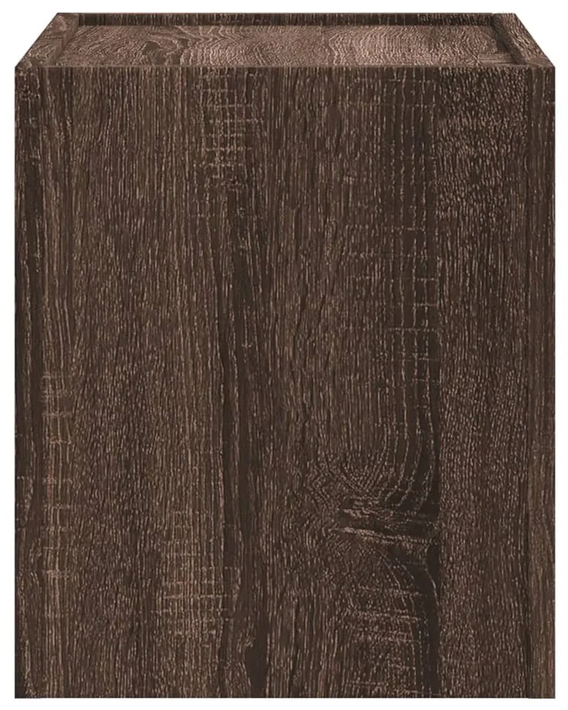 2 db barna tölgy színű fali éjjeliszekrény 45 x 30 x 35 cm