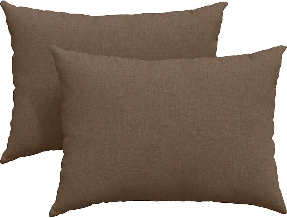 vidaXL Kanapé párnák 2 pcs Barna 70 x 50 cm szövet