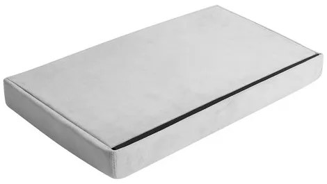 Gray velvet pouf 60x30x30 cm Ruhhy 25994