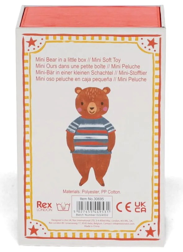 Plüssjáték Mini Bear in a Little Box – Rex London