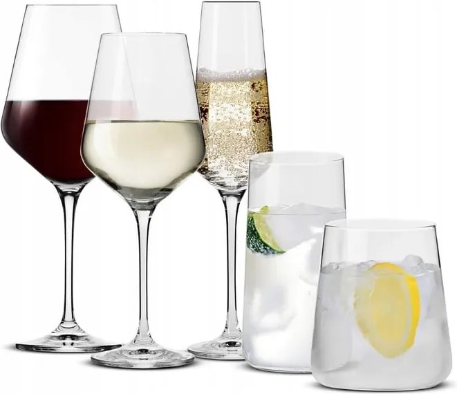 Avant-Garde Krosno asztali üveg szett 20 részes