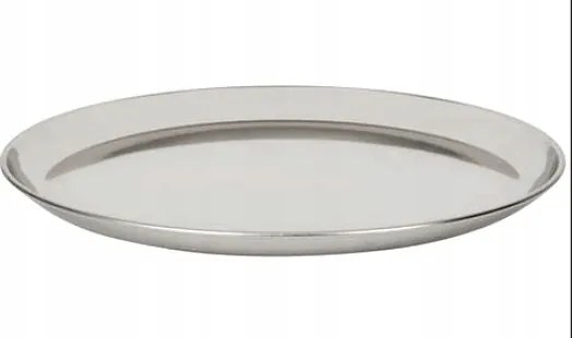 Tálca Kerek Nagy 38 cm Rozsdamentes Acél