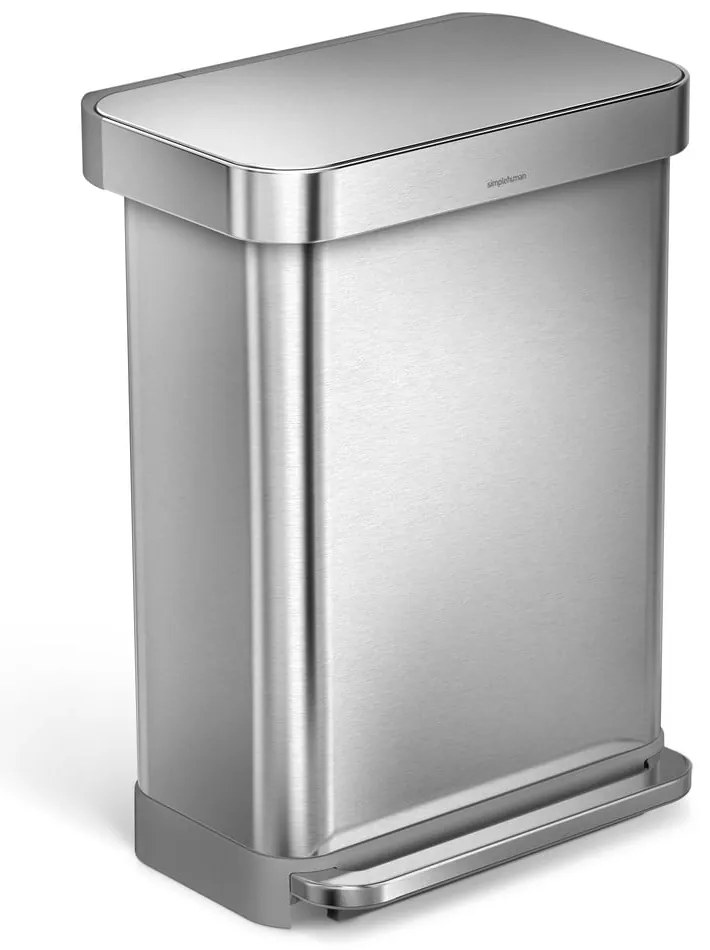 Acél pedálos szemetes 55 l - simplehuman