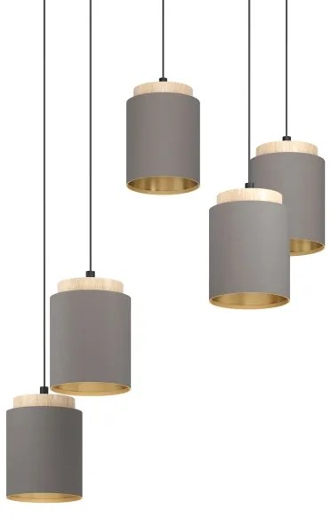 Eglo 99447 - Csillár zsinóron ALBARIZA 5xE27/40W/230V pók