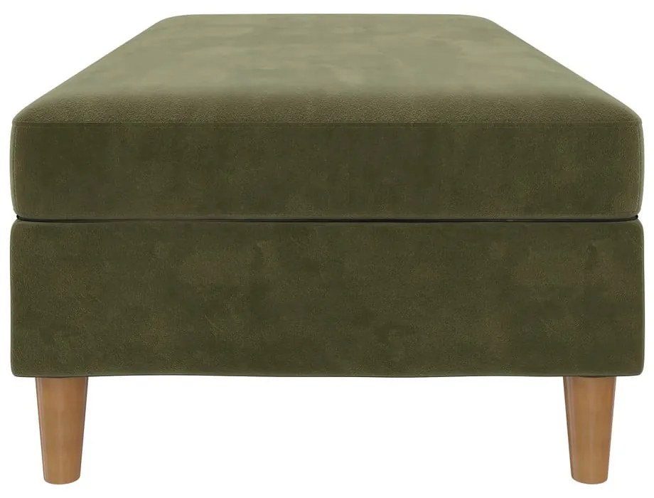 Zöld bársony lábtartó Lilly – Støraa