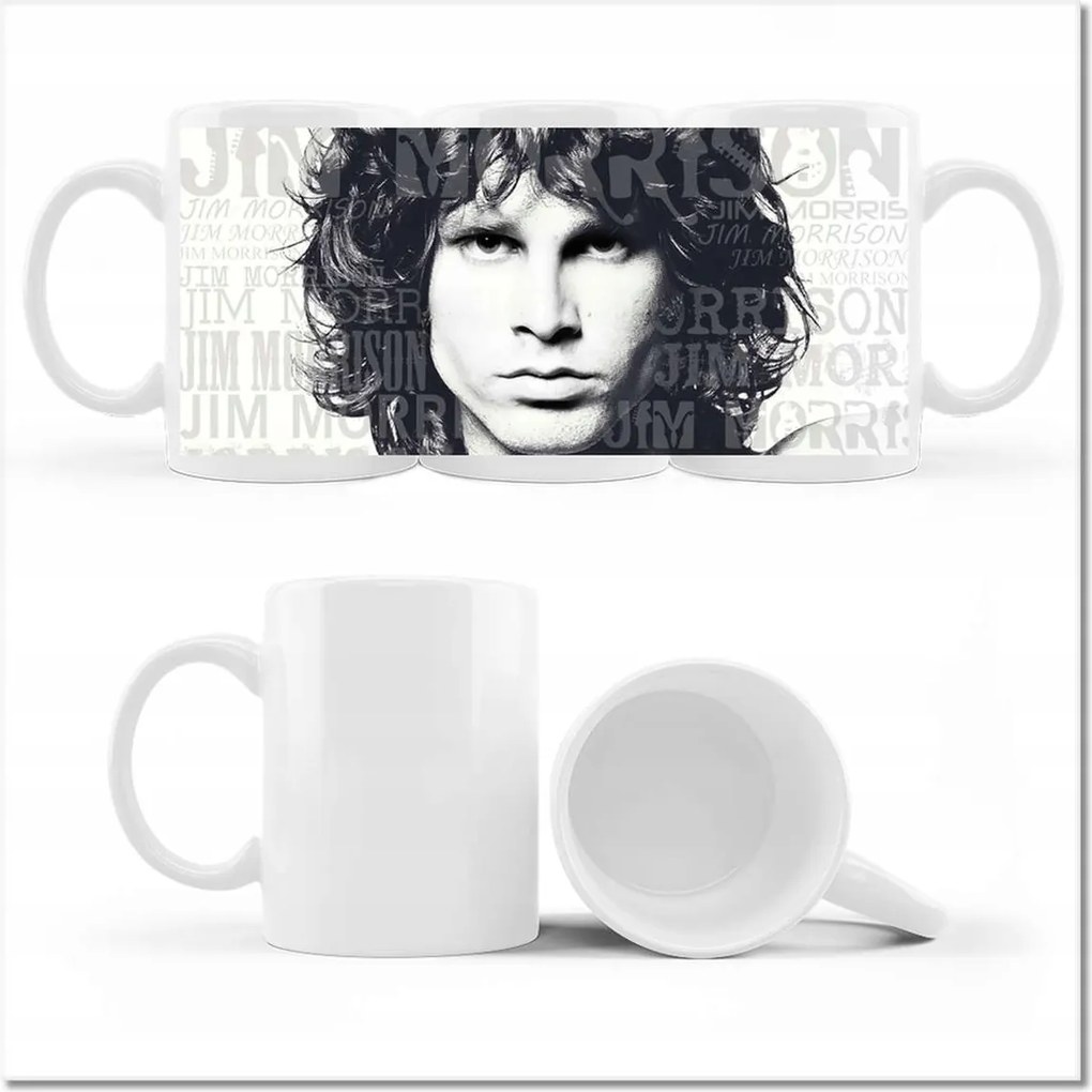 Jim Morrison nyomott mintás bögre