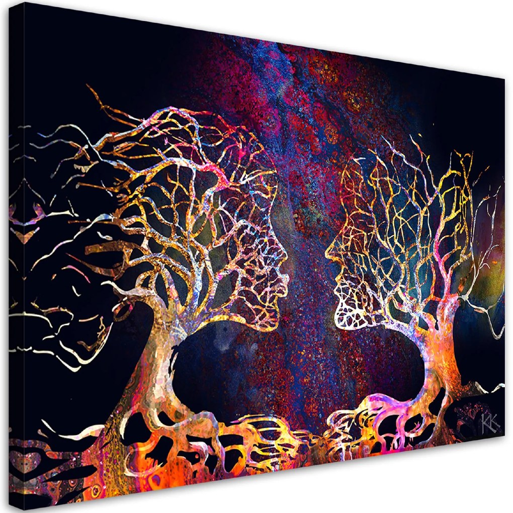 Gario Vászonkép Pár szerelmes fa Méret: 120 x 80 cm