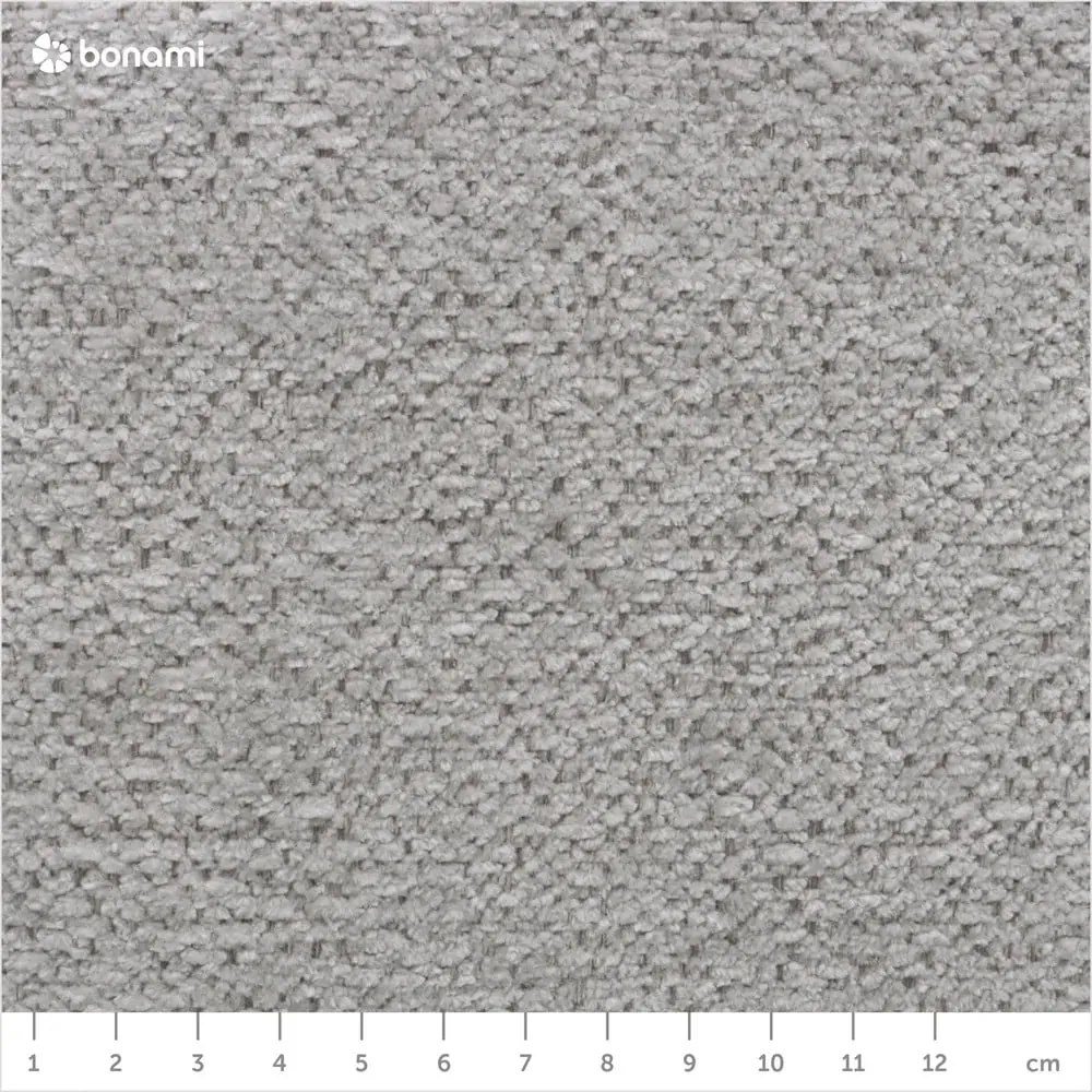 Világosszürke zsenília kinyitható-tárolóhelyes sarokkanapé (jobb oldali-L alakú) Everest – Bobochic Paris