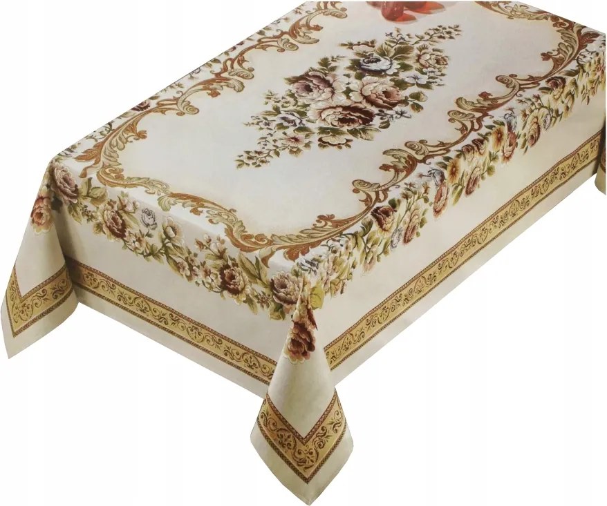 Abrosz Gobelin Asztalterítő Virágok 160x350