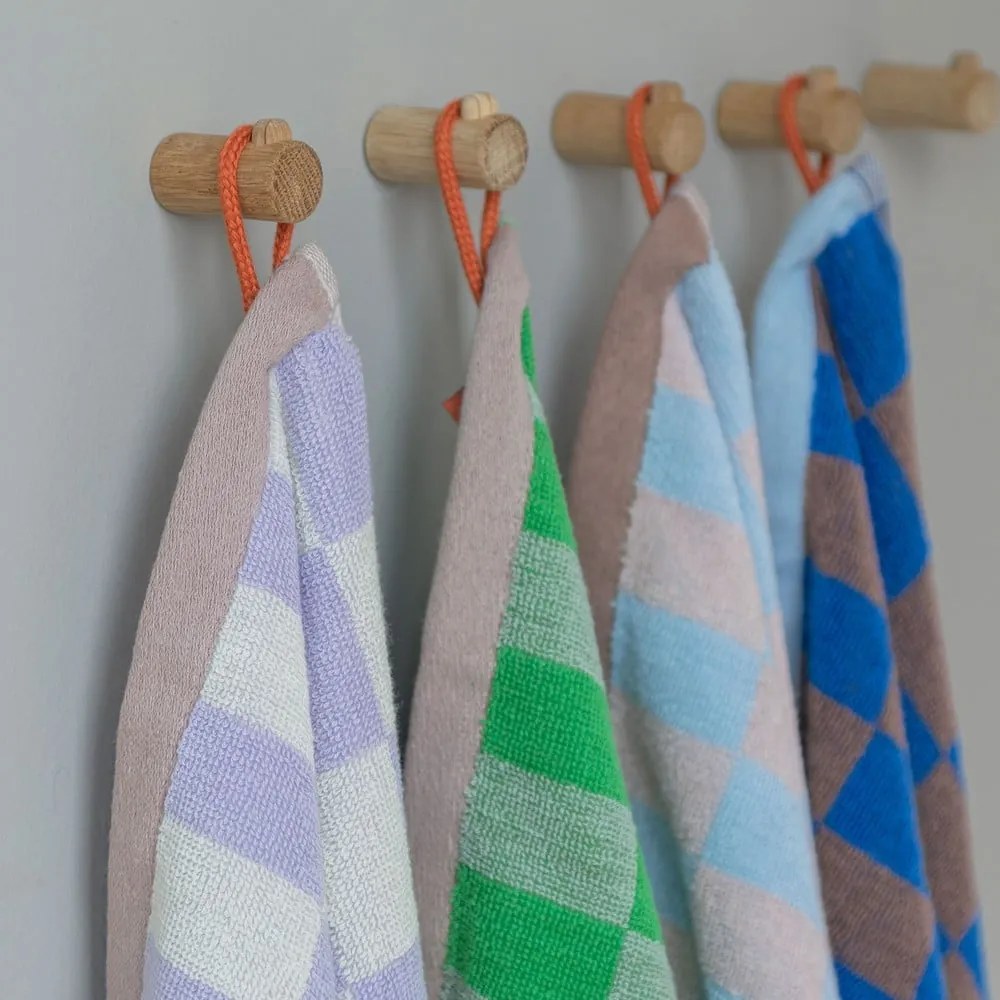 Zöld organikus pamut törölköző szett 2 db-os 40x55 cm Retro – Mette Ditmer Denmark