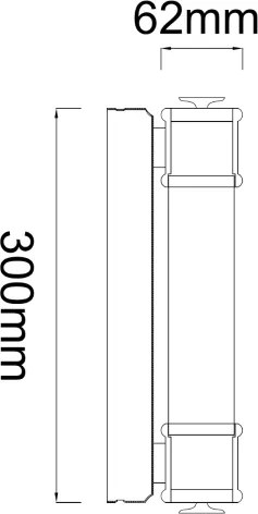 Open Design OR85242 - LED tükörvilágítás OMI LED/7W/230V 30 cm IP44 fényes króm