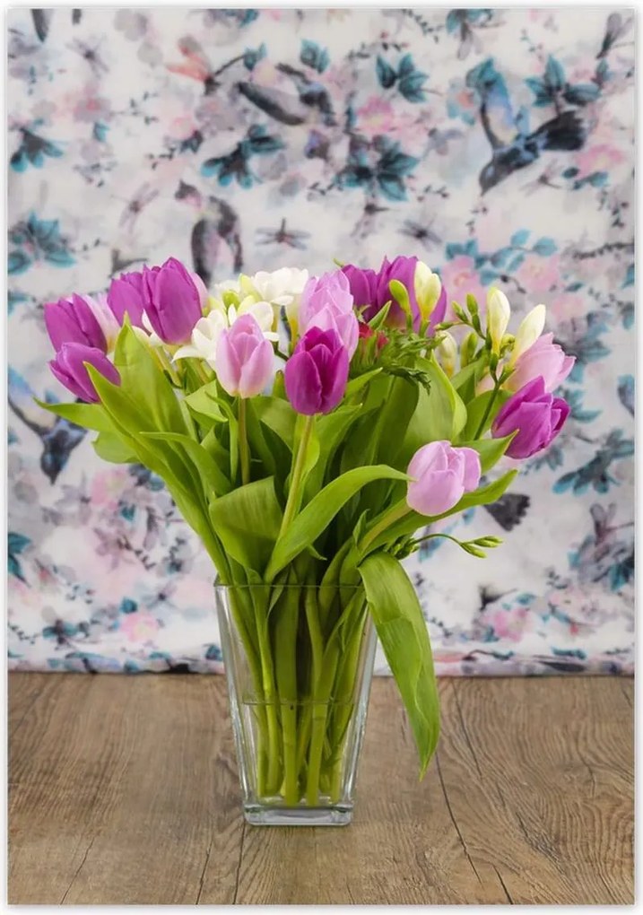 Poszterek 70x100 Tulipán csokor Virágok