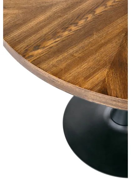 Étkezőasztal CARMELO 75 x 100 cm fekete/barna