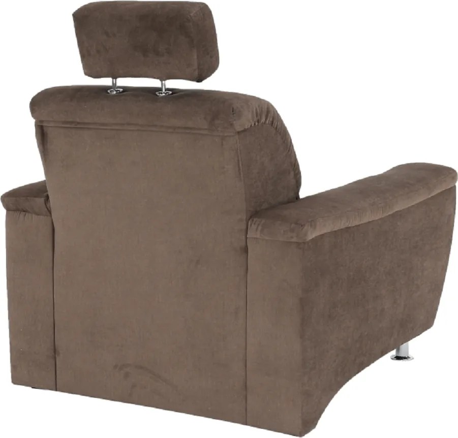 Fotel, barna szövet, SANTIAGO