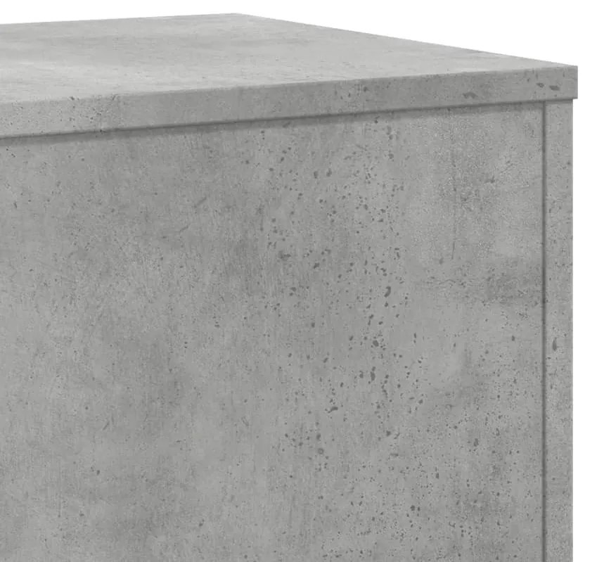 2 db betonszürke szerelt fa növénytartó állvány 33x33x100 cm