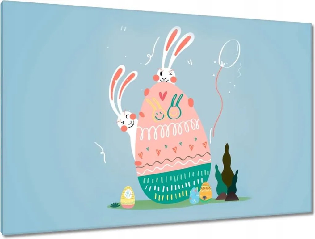 Vászonkép 120x80 Nyúl Húsvét