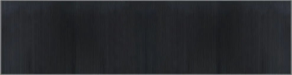 vidaXL négyszögletű szürke bambusz szőnyeg 100 x 400 cm