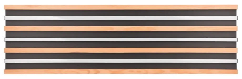 Fekete-natúr színű LED dimmelhető mennyezeti lámpa 6x114 cm Fontana – Trio