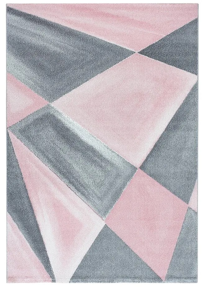 Rózsaszín-szürke futószőnyeg 80x250 cm Beta – Ayyildiz Carpets