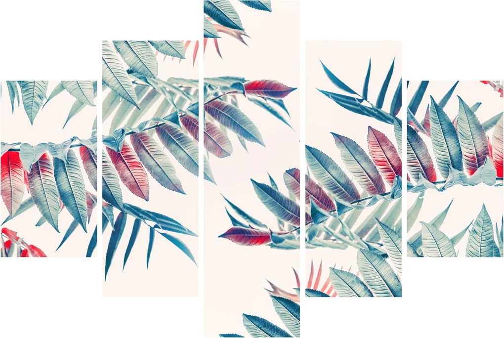 Kép - Trópusi levelek (150x105 cm)