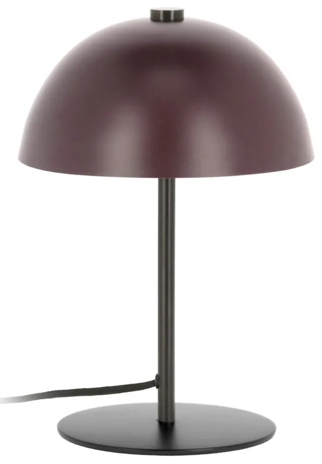 Borvörös asztali lámpa fém búrával (magasság 33 cm) Aleyla – Kave Home