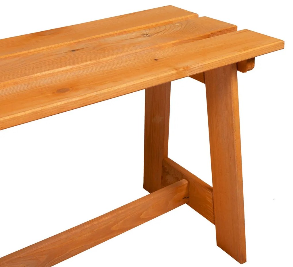 Kerti pad Barna 119 x 35 x 47 cm Tömör fenyőfa