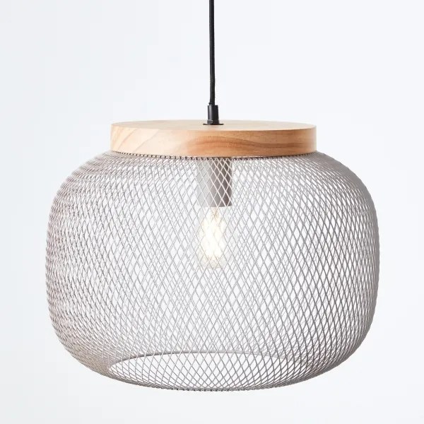 Brilliant - GIADA zsinóros csillár 1xE27/40W/230V, Ø 39 cm, szürke