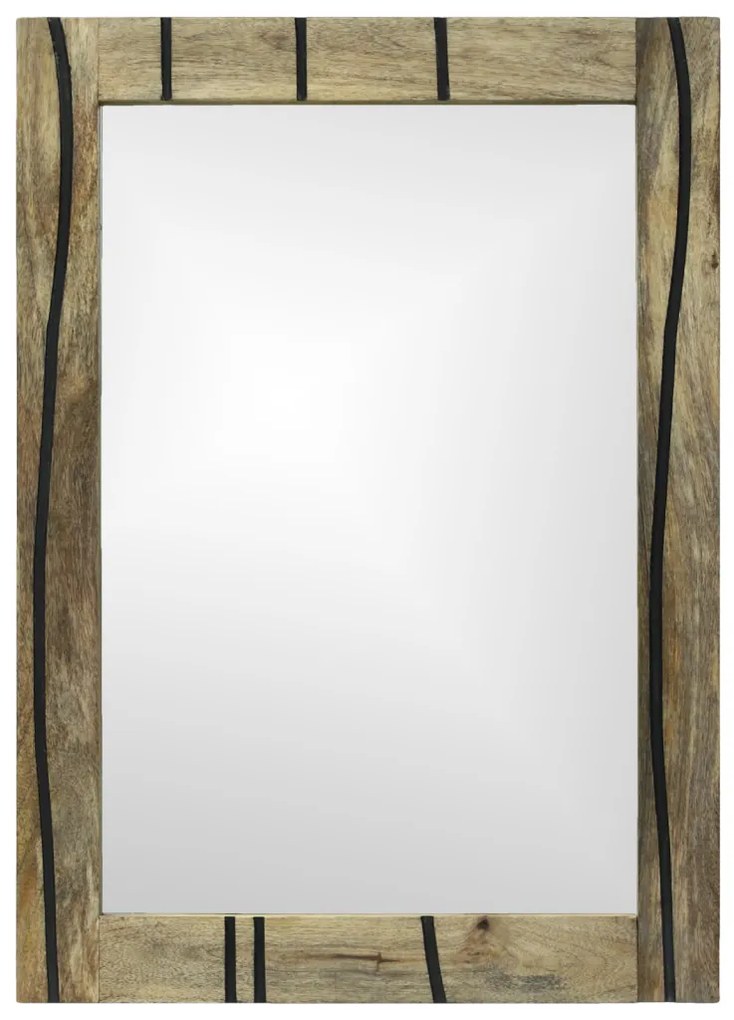 Fürdőszobai tükör tükörrel Barna 50 x 2.5 x 70 cm